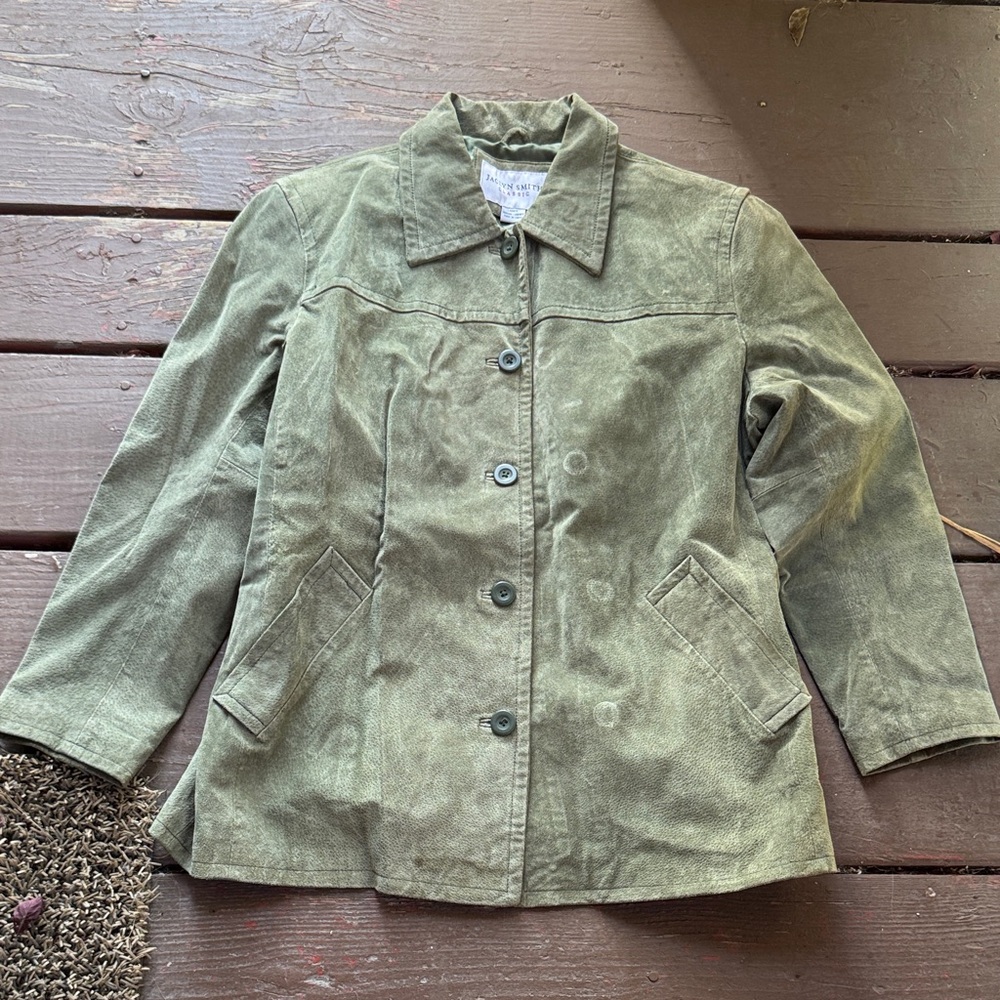 Jaclyn Smith Khaki Utility Jacket